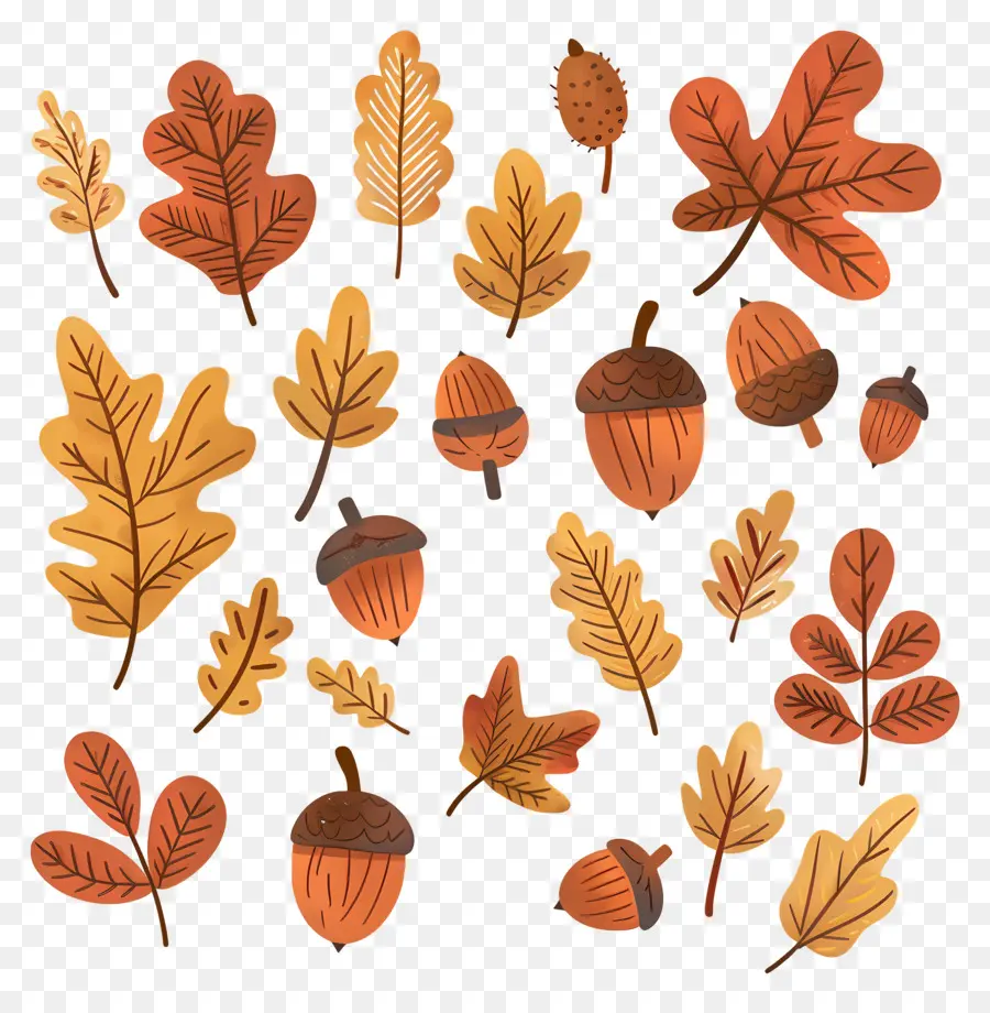 Feuilles D'automne，Automne PNG