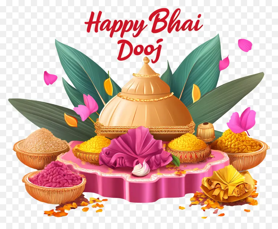 Joyeux Bhai Dooj，Configuration De Bhai Dooj PNG