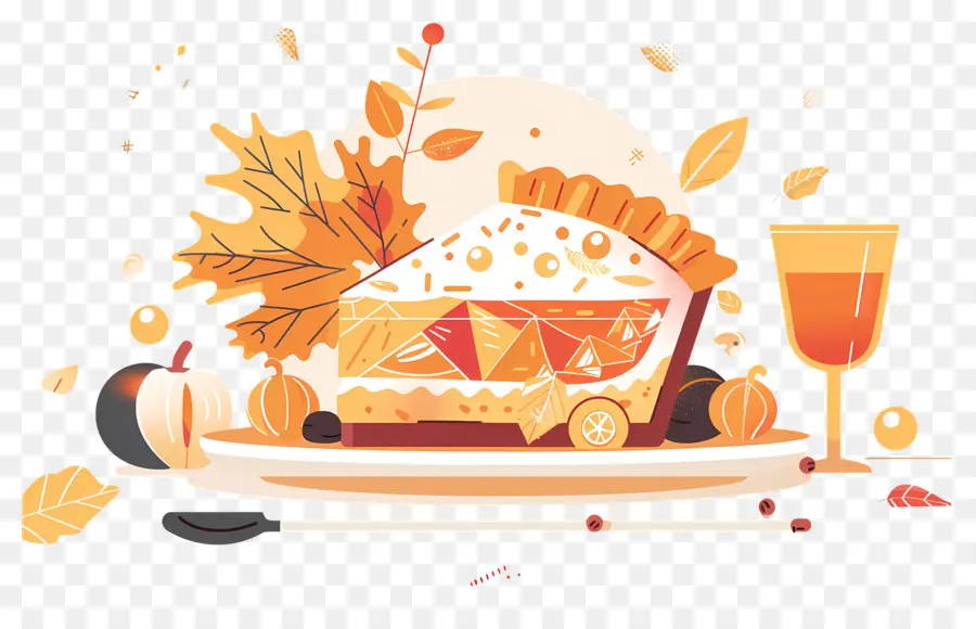 Tarte De Thanksgiving，Automne PNG