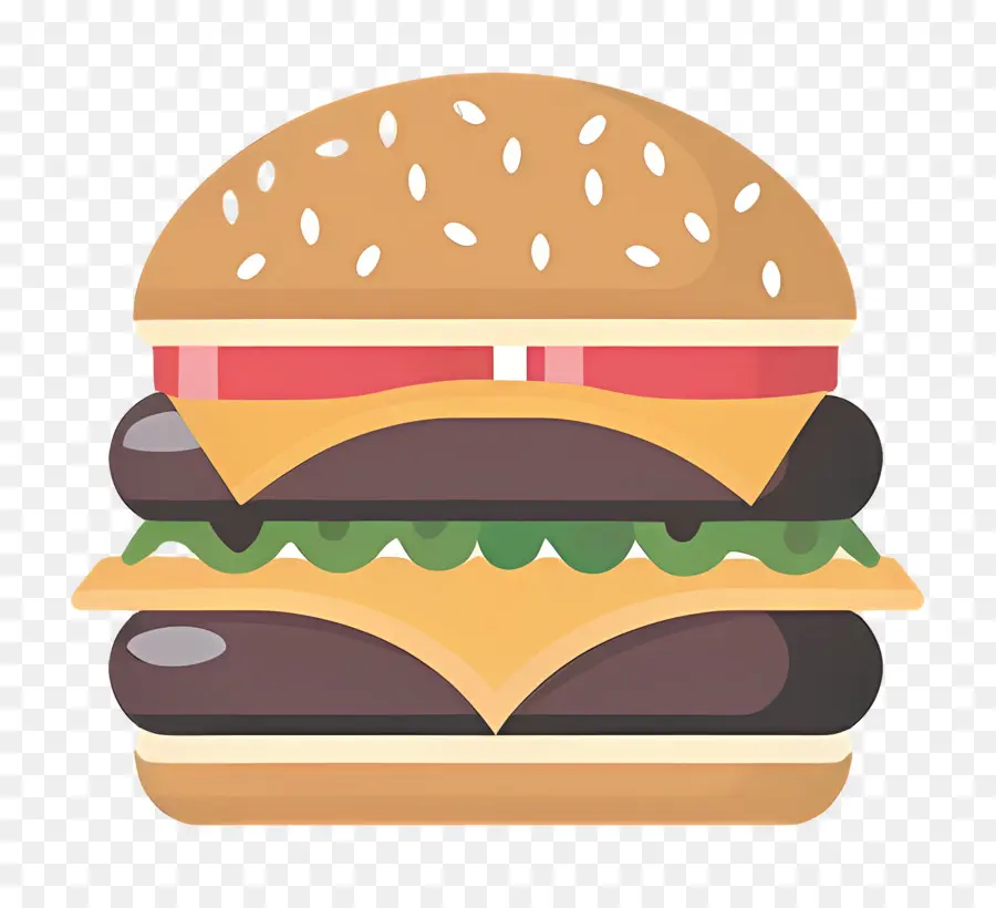 Burger Juteux，Burger Avec Des Couches PNG