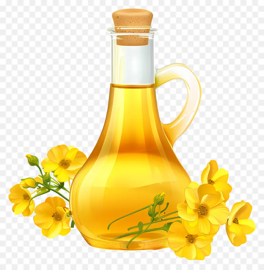 Huile De Canola，Bouteille D'huile PNG