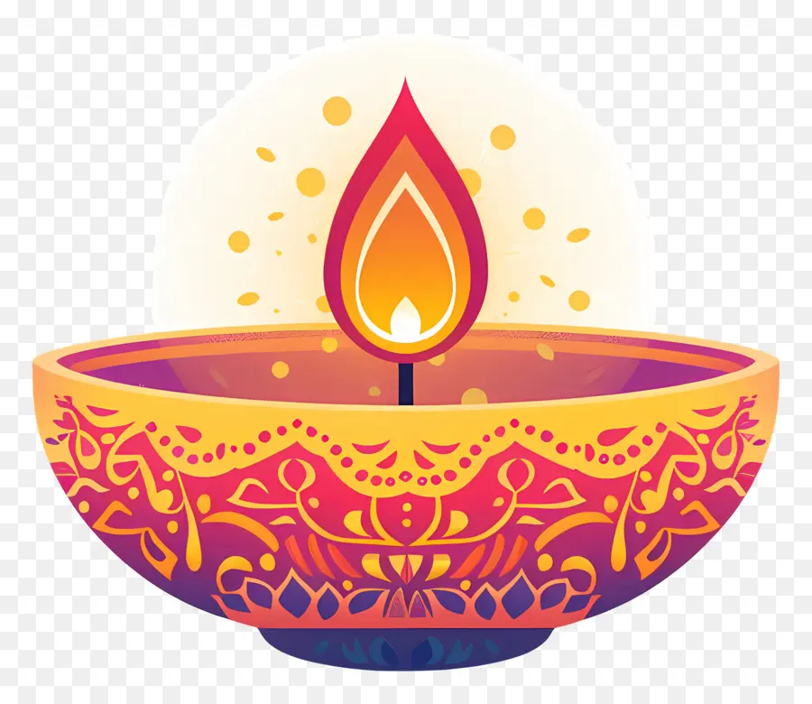 Diwali Diya，Diya Décoratif PNG