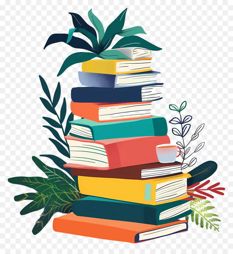 Pile De Livres，Pile PNG