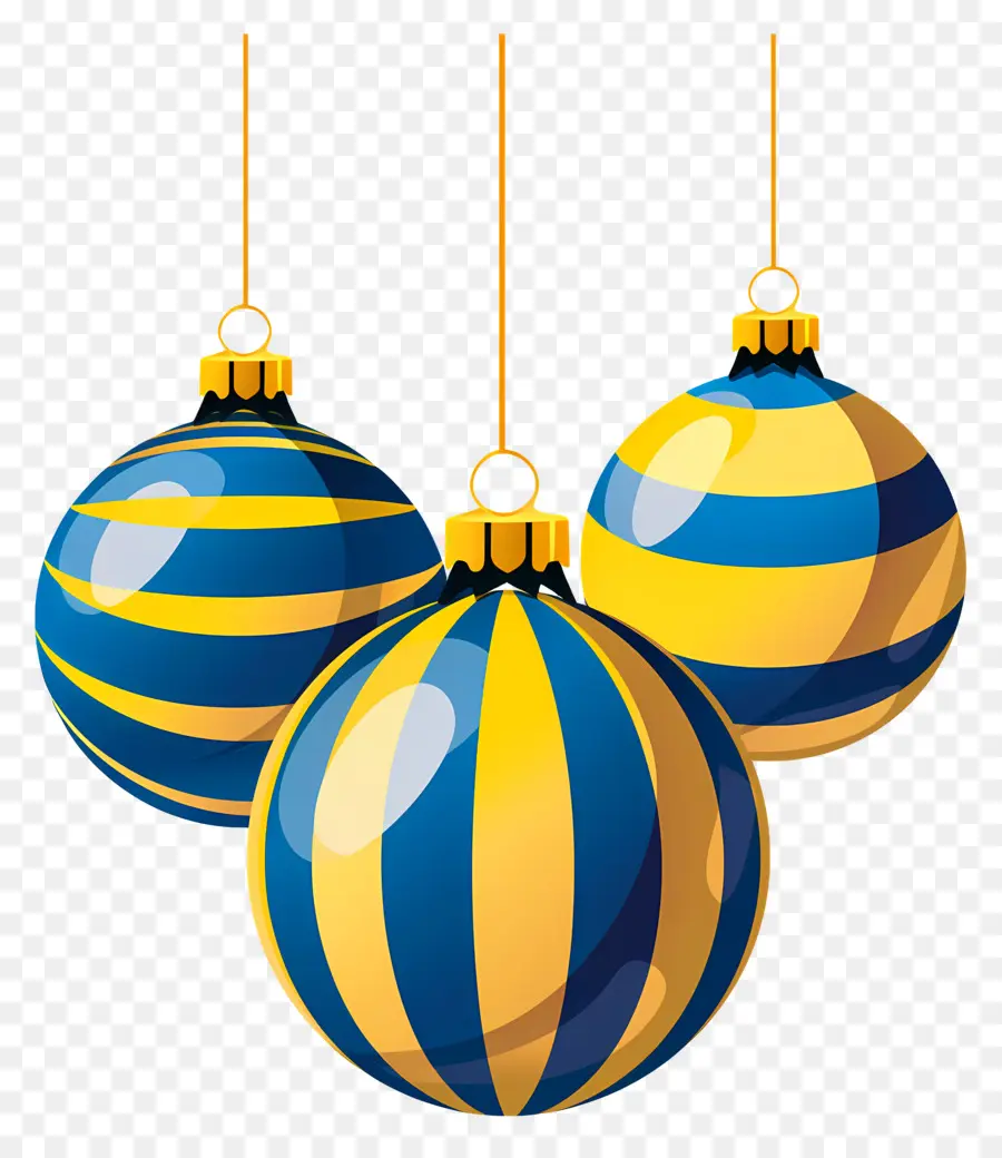 Boules De Noël Suspendues，Ornements PNG