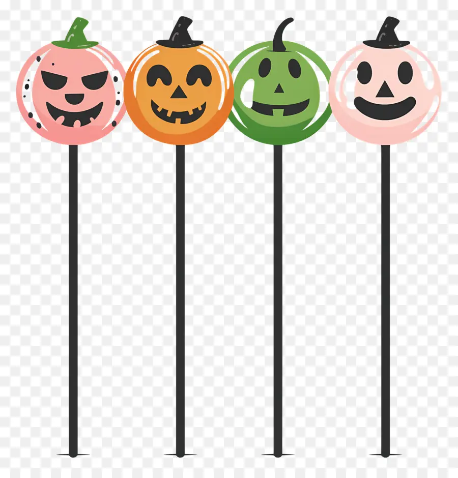 Sucette D'halloween，Sucettes à La Citrouille PNG