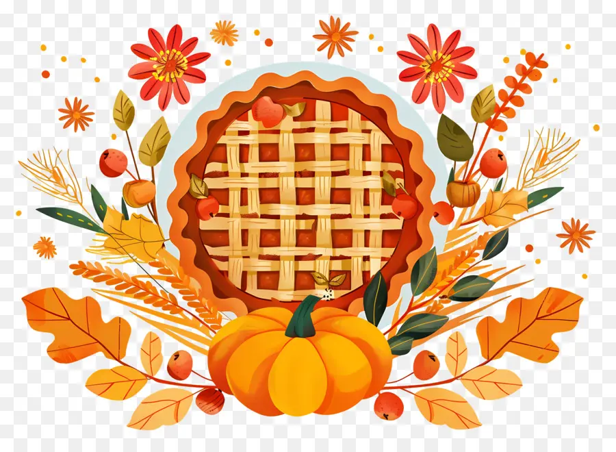 Tarte De Thanksgiving，Tarte D'automne PNG