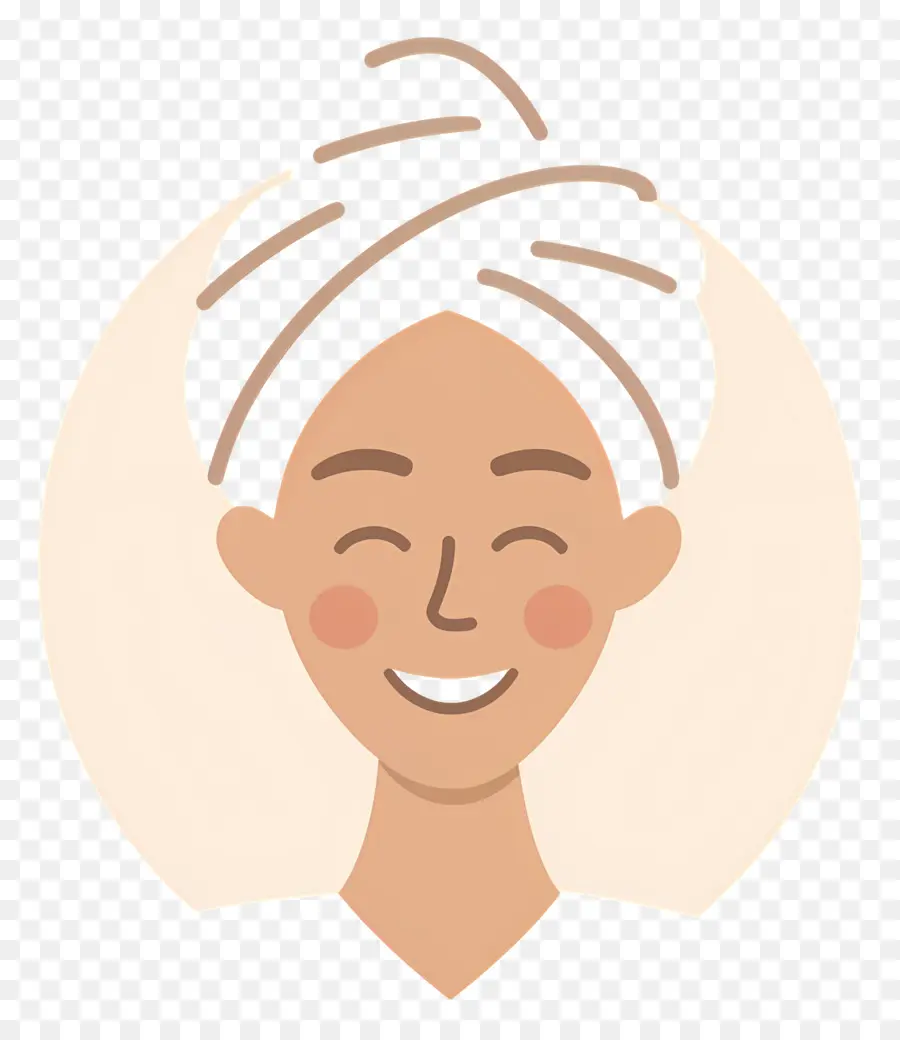 Logo De Fille，Visage Souriant PNG