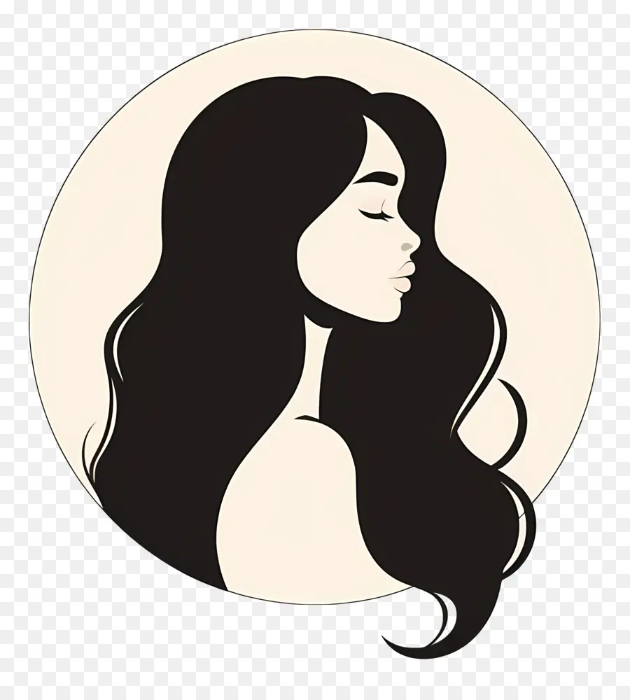 Logo De Fille，Femme Silhouette PNG