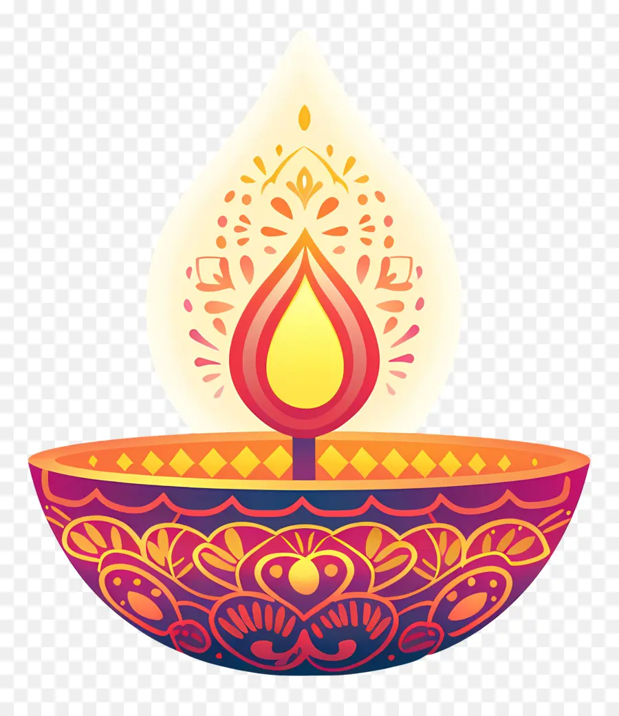 Diwali Diya，Diya Décoratif PNG