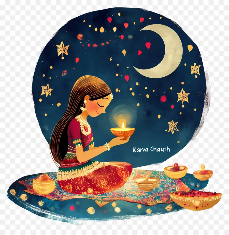 Karva Chauth，Célébration De Karva Chauth PNG