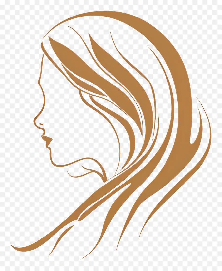 Logo De Fille，Silhouette De Profil PNG