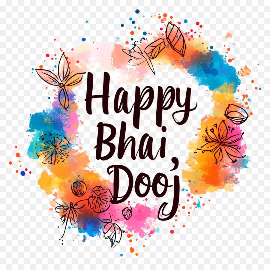 Joyeux Bhai Dooj，Bhai Dooj Salutation PNG