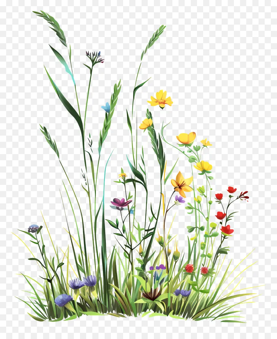 Fleur D'herbe，Herbe Et Fleurs PNG