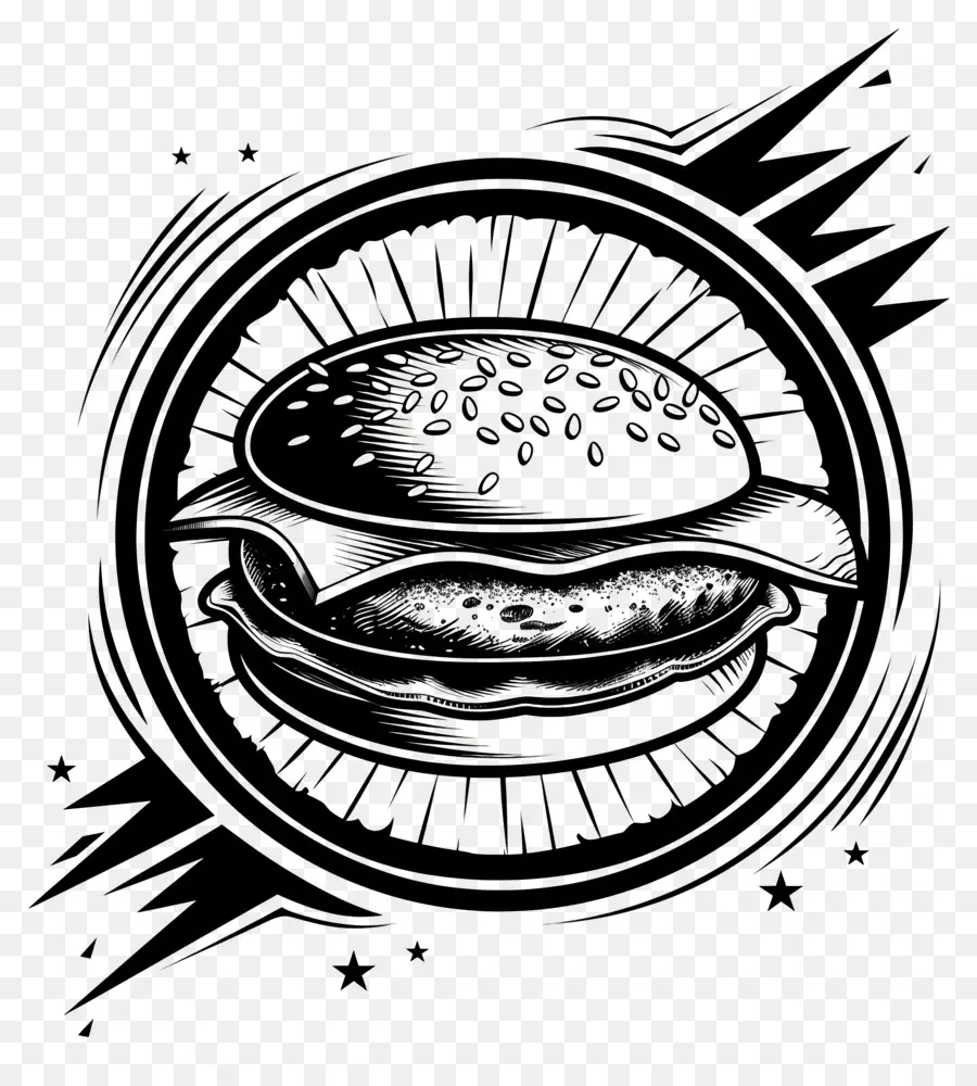 Aperçu Du Hamburger，Illustration De Hamburger PNG