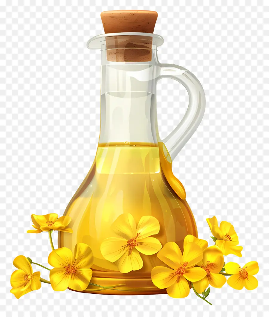 Huile De Canola，Bouteille D'huile PNG