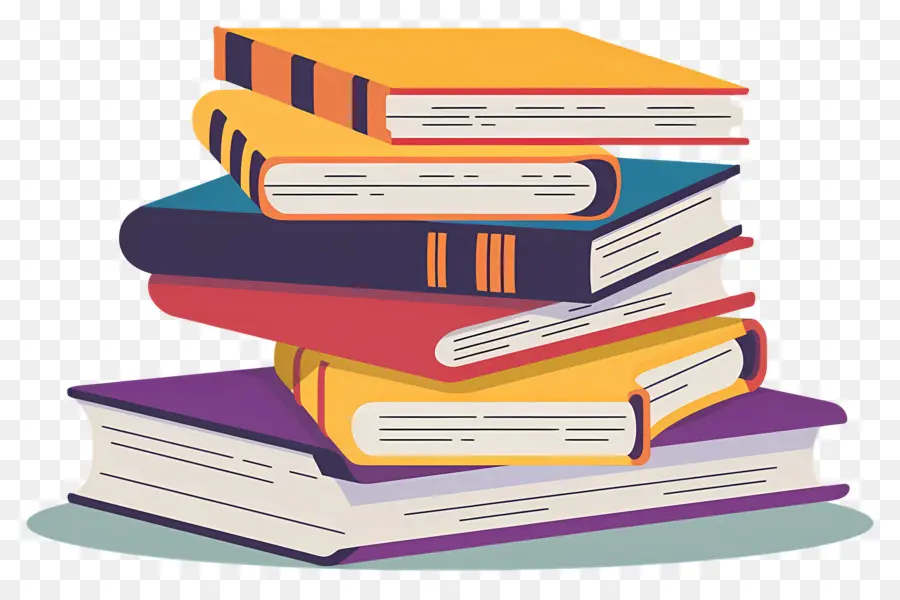 Pile De Livres，En Lisant PNG