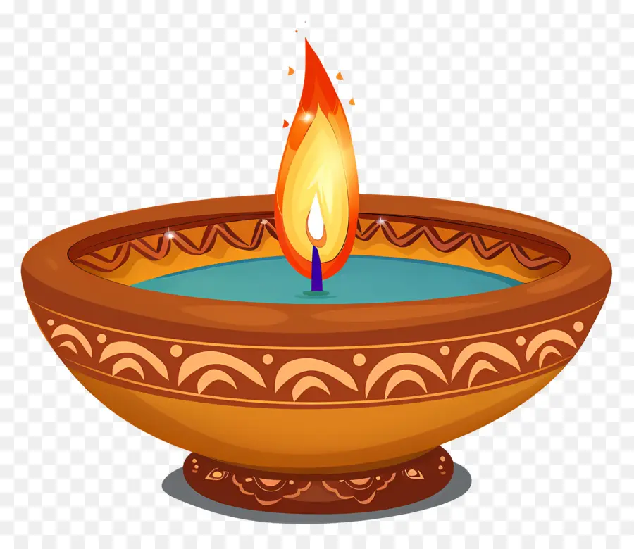 Diwali Diya，Lampe PNG