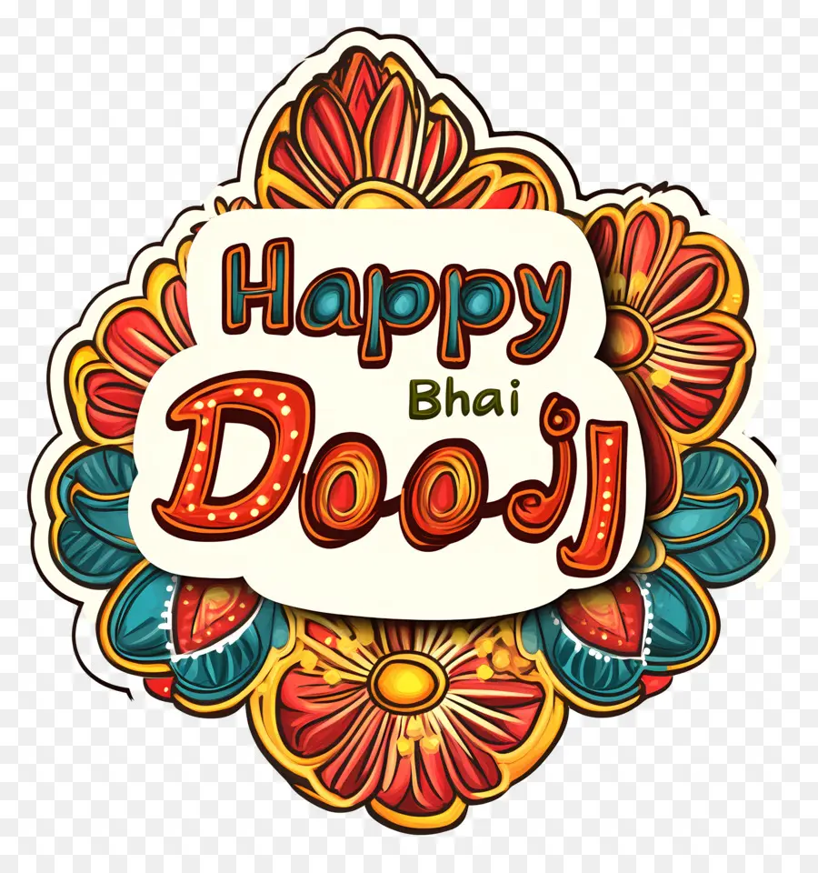 Joyeux Bhai Dooj，Texte Joyeux Bhai Dooj PNG