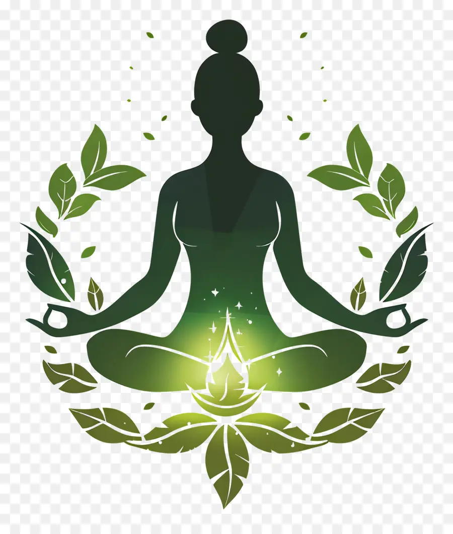 Symbole Du Yoga，Personnage Méditant PNG