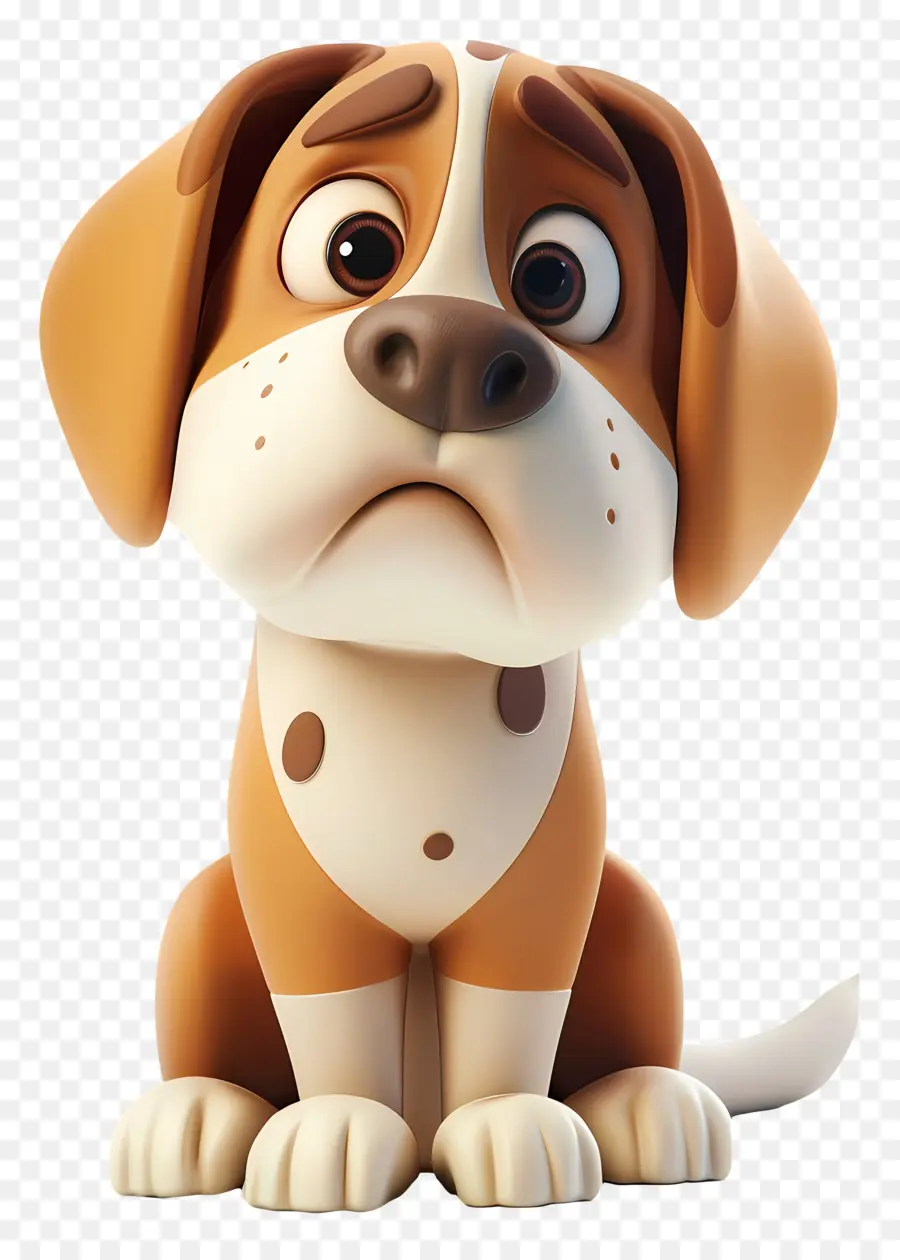 Chien 3d，Chien De Dessin Animé Mignon PNG