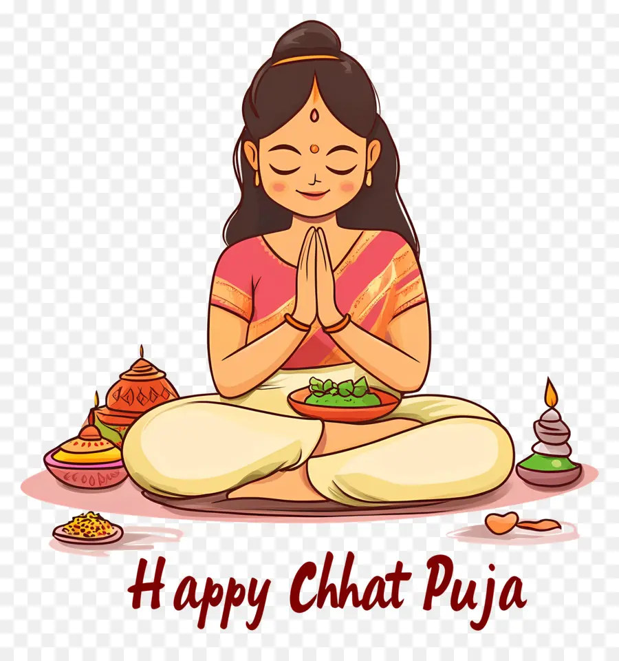 Joyeux Chat Puja，Prière Chhath Puja PNG