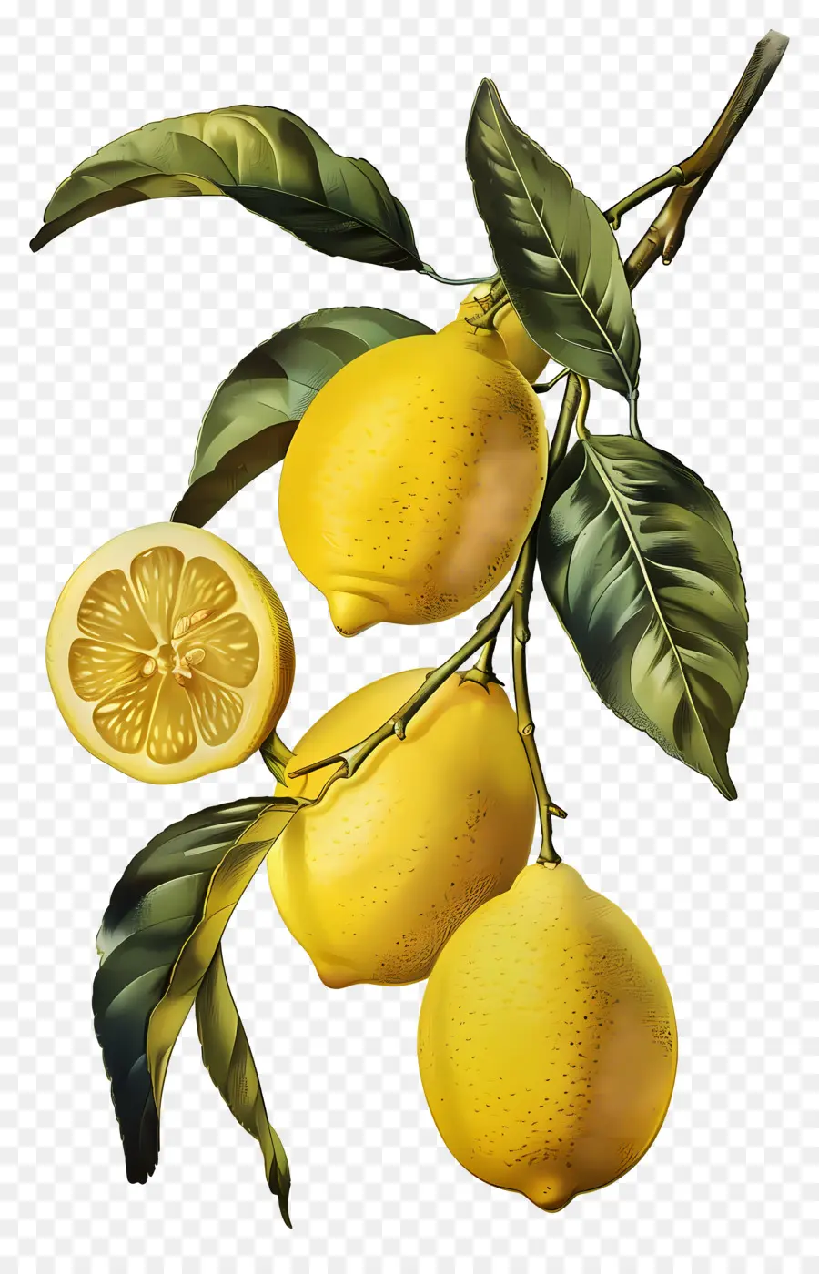 Citron Millésime，Paire De Citron PNG