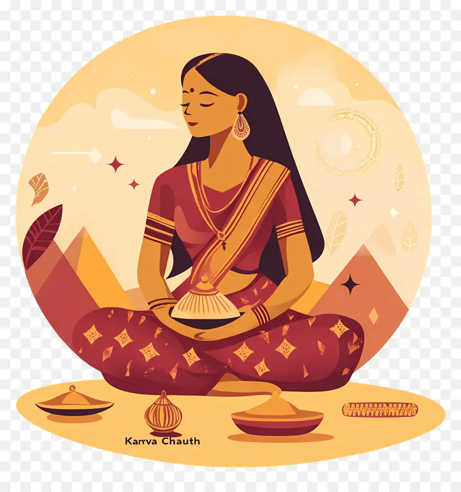 Karva Chauth，Célébration De Karva Chauth PNG