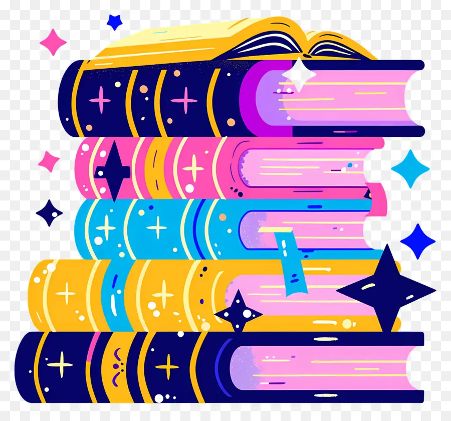 Pile De Livres，Livres PNG