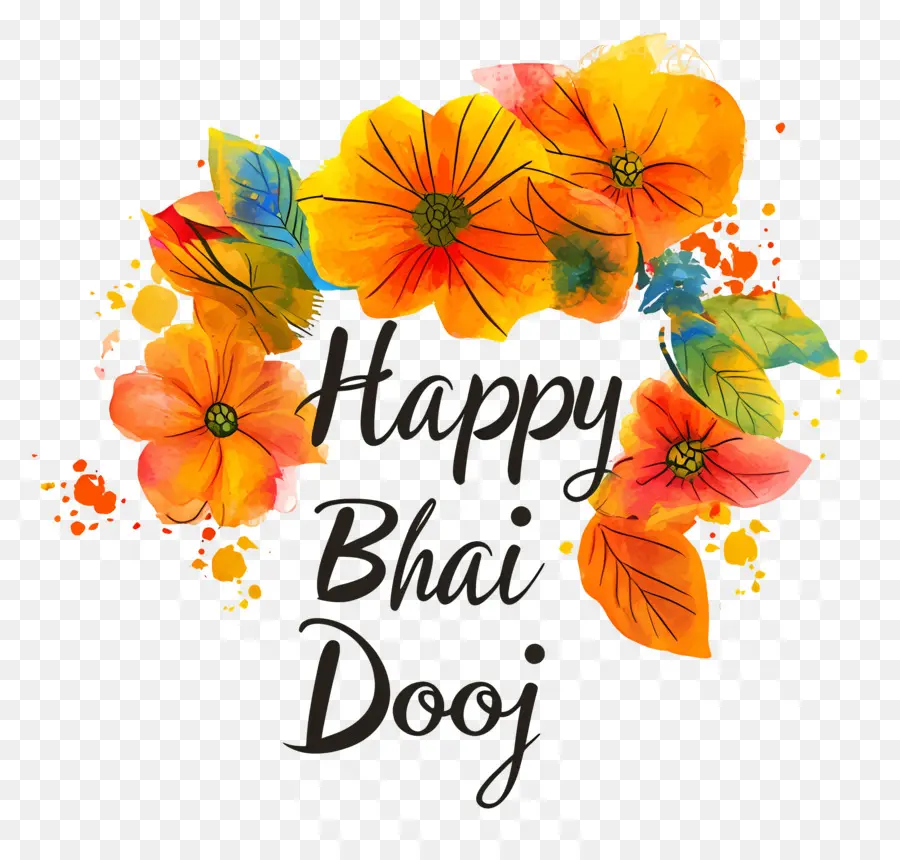 Joyeux Bhai Dooj，Bhai Dooj Salutation PNG