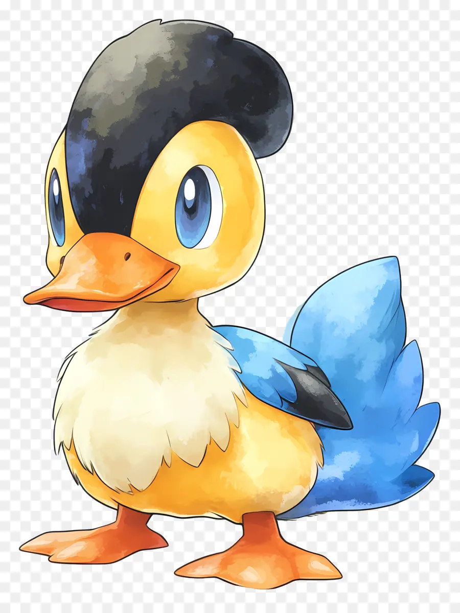 Canard De Dessin Animé，Canard Bleu PNG