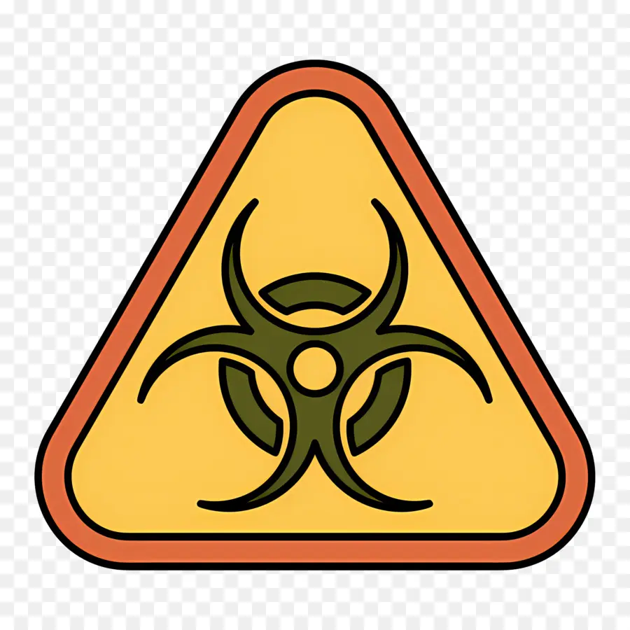 Symbole De Danger，Signe De Risque Biologique PNG