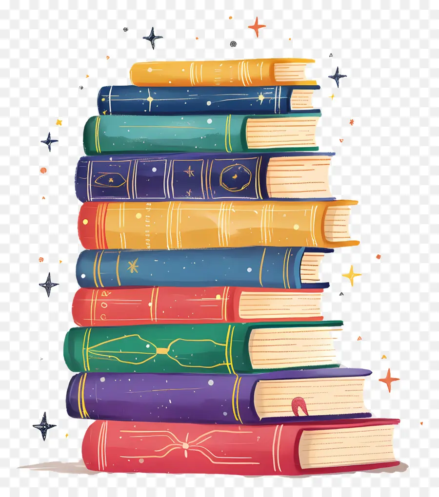 Pile De Livres，Livres PNG