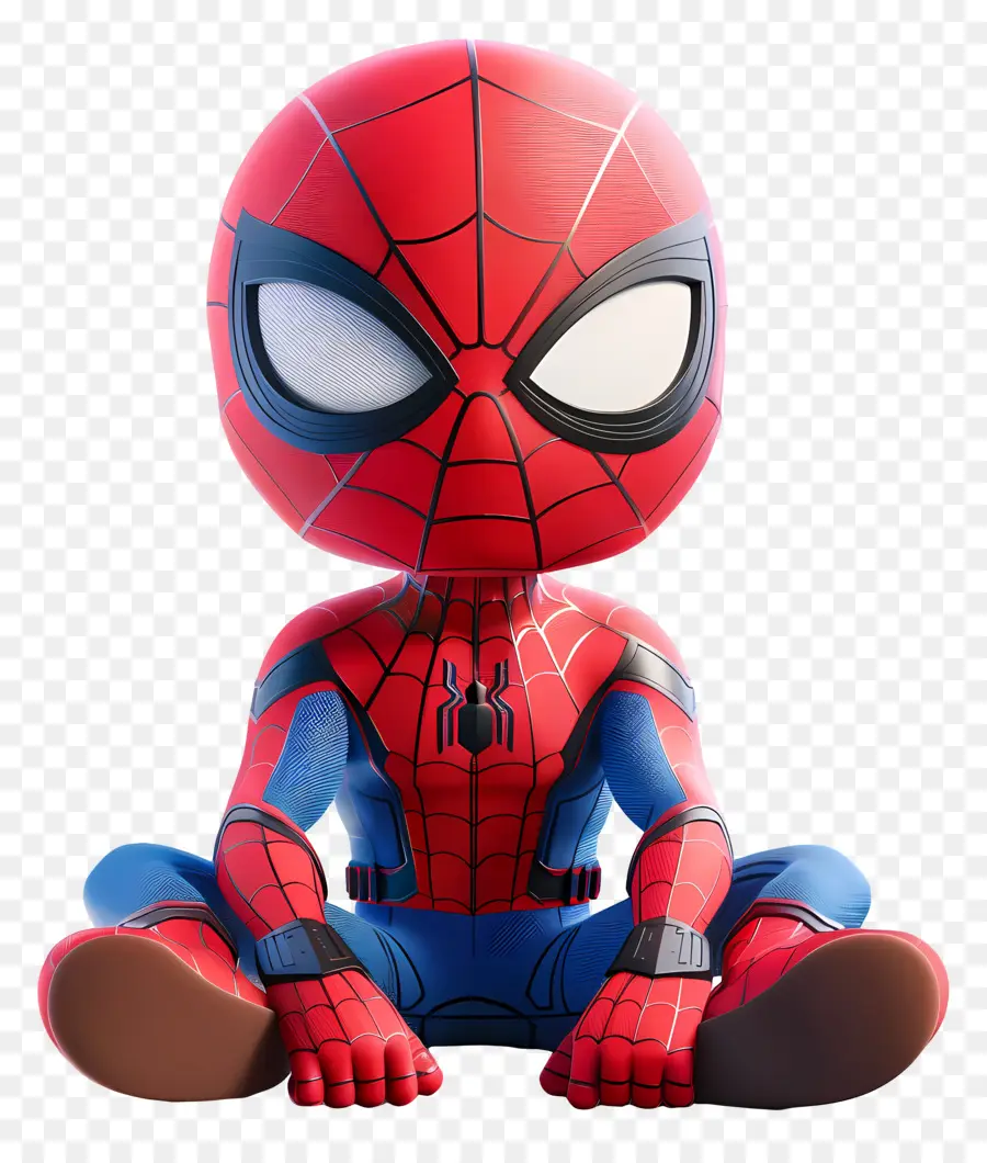 Spiderman Mignon，Spider Man Assis PNG