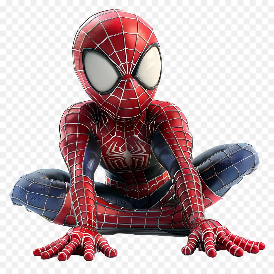 Spiderman Mignon，Spider Man Assis PNG