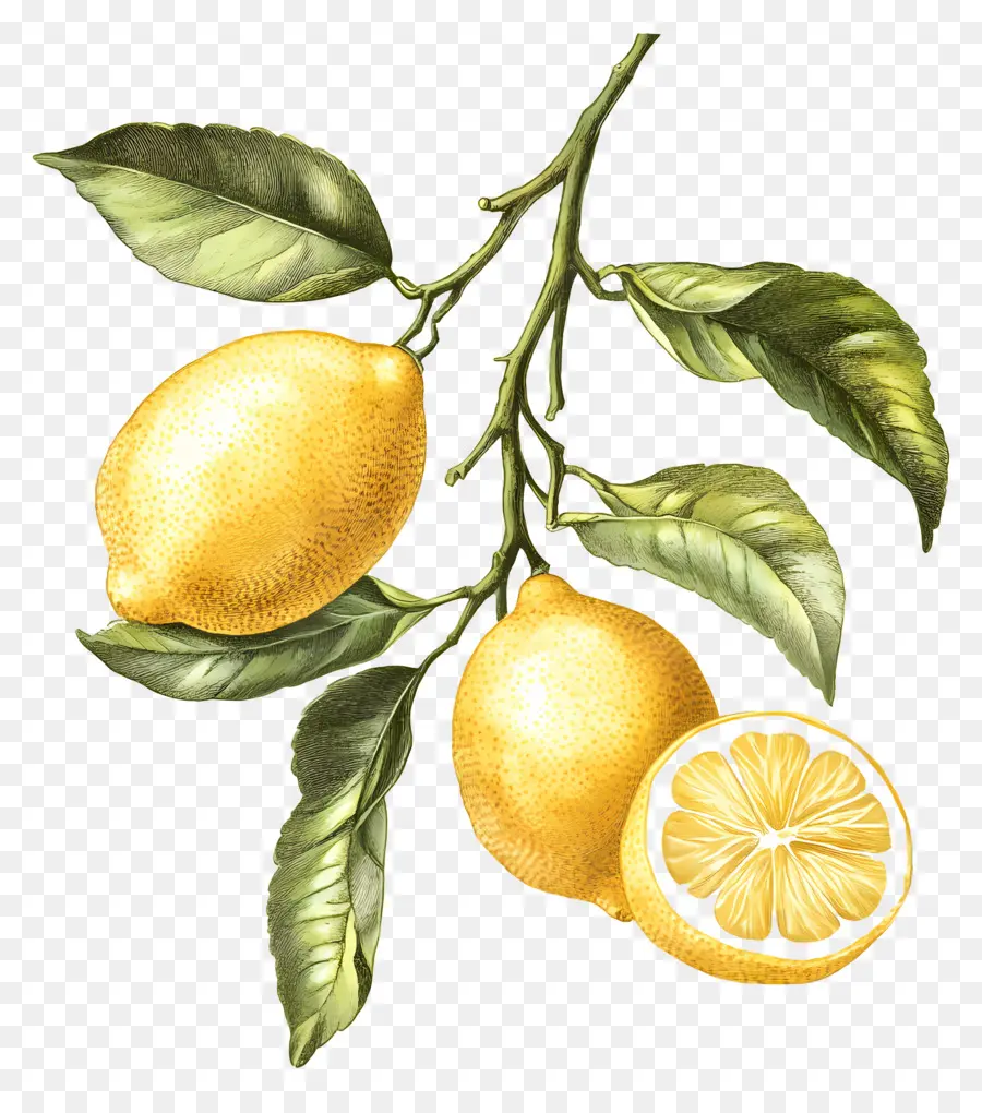 Citron Millésime，Paire De Citron PNG