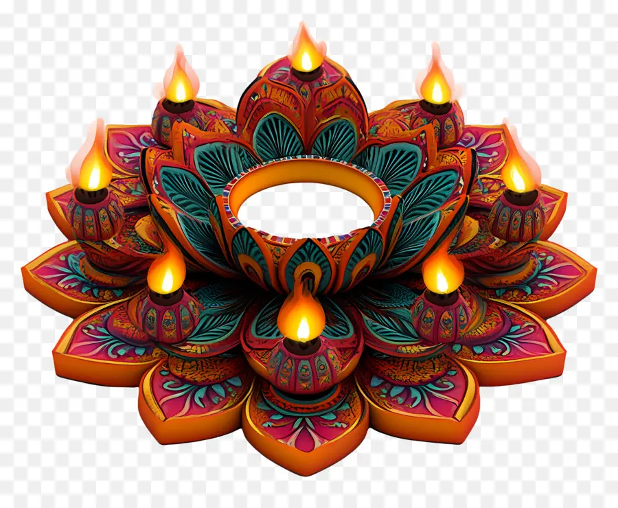 Deepavali，Lampe Diya PNG