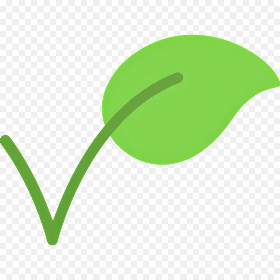 Symbole Végétarien，Symbole Feuille Et V PNG