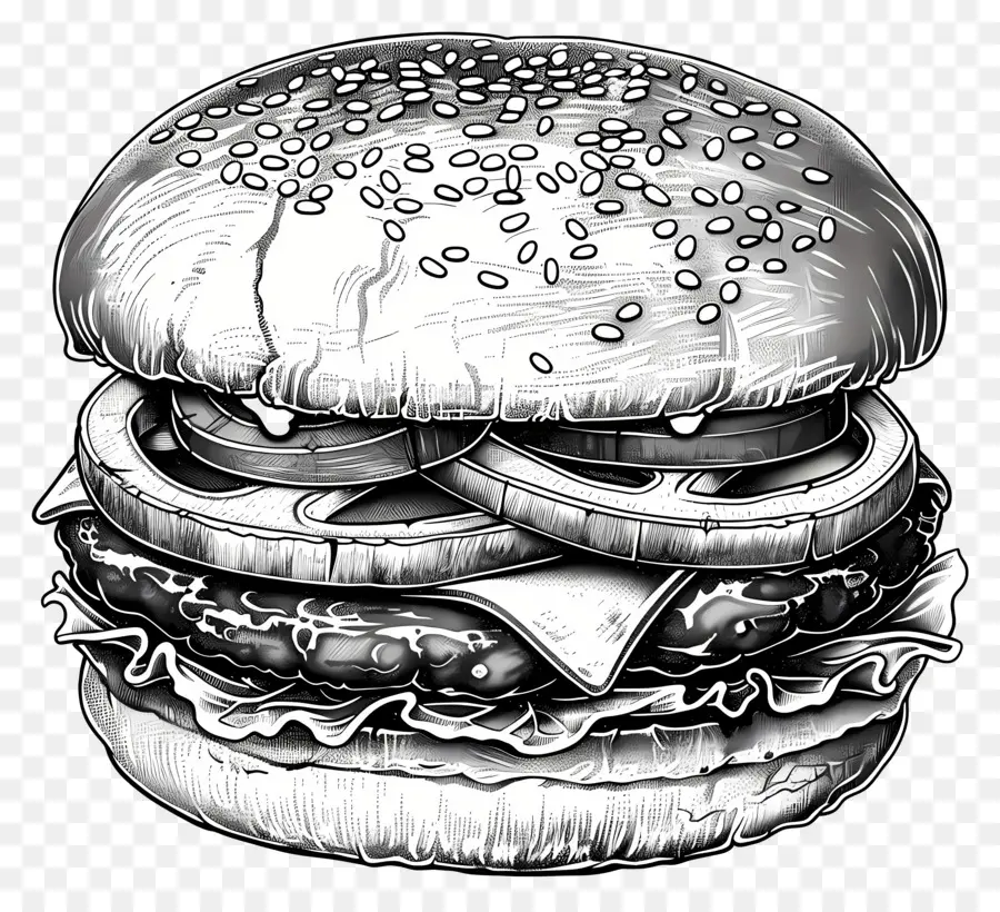 Aperçu Du Hamburger，Hamburger PNG