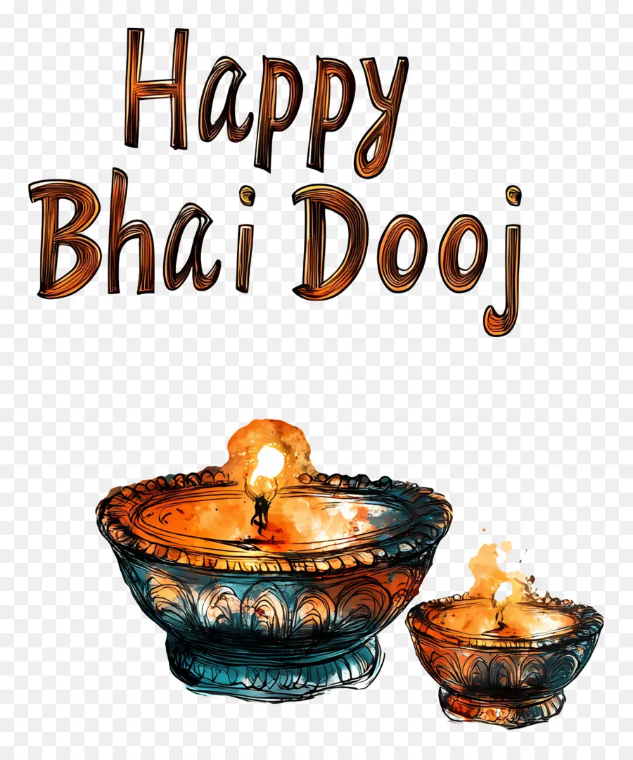 Joyeux Bhai Dooj，Texte Joyeux Bhai Dooj PNG