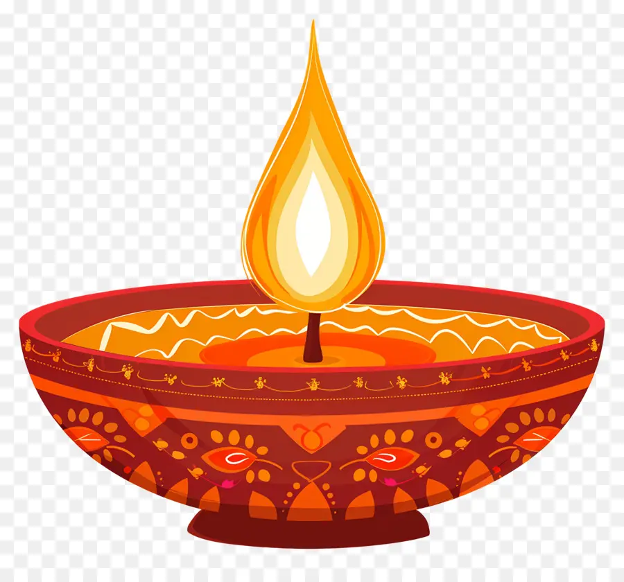 Diwali Diya，Lampe à Huile PNG