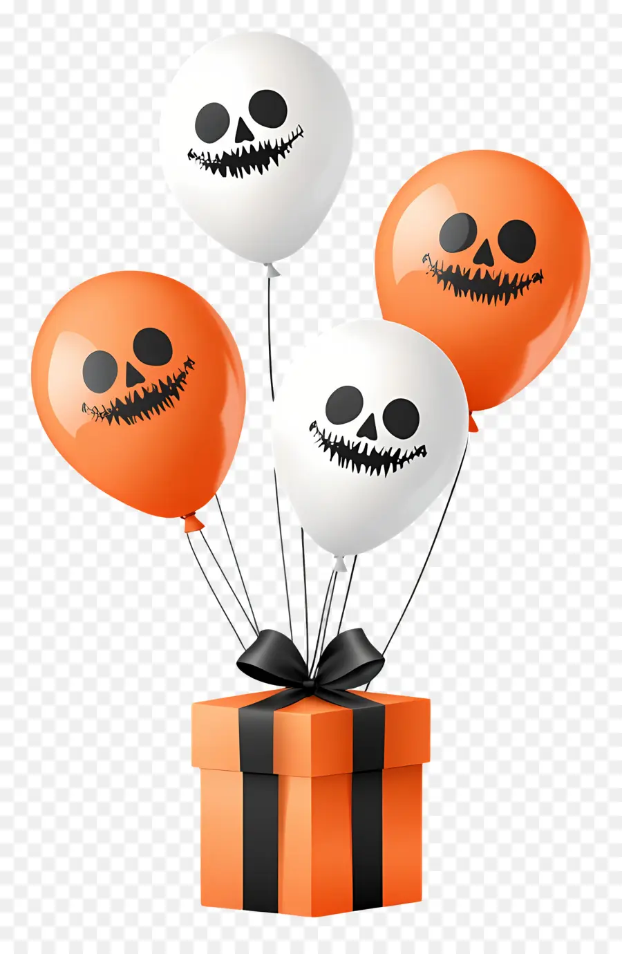 Ballons D'halloween，Ballons Et Cadeaux D'halloween PNG