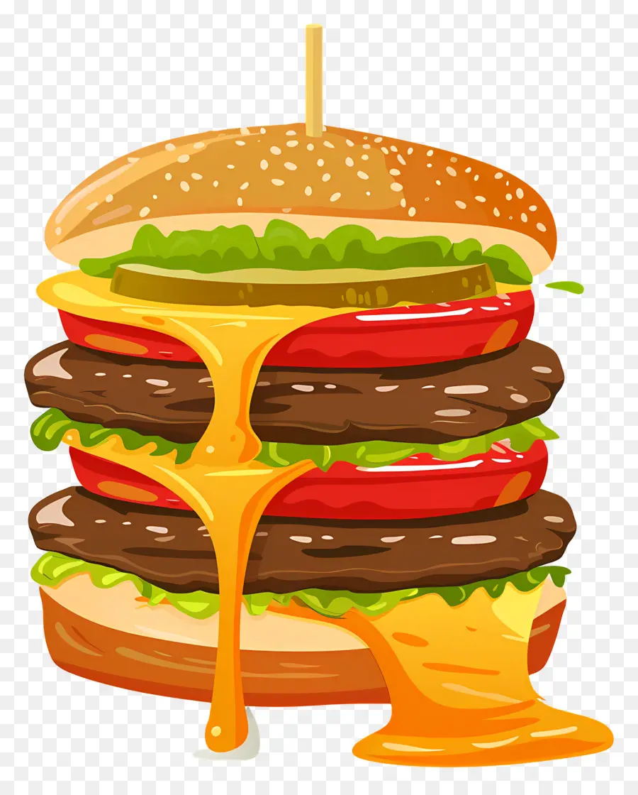 Burger Juteux，Hamburger PNG