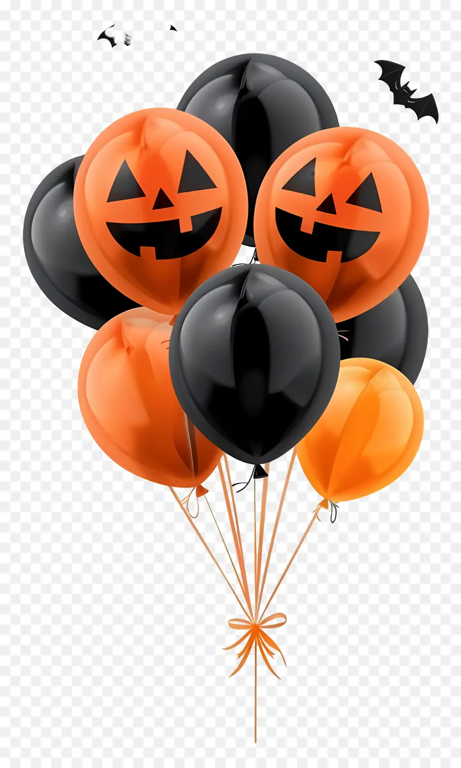 Ballons D'halloween，Ballons Citrouille PNG