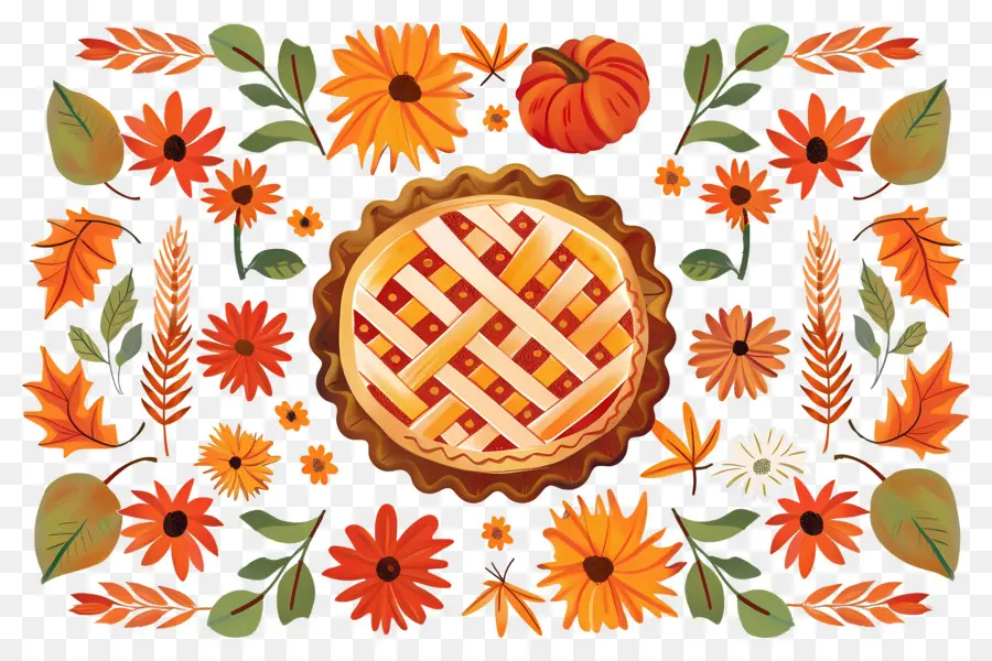 Tarte De Thanksgiving，Tarte Et Fleurs PNG