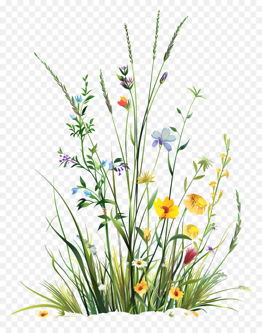 Fleur D'herbe，Herbe Et Fleurs PNG