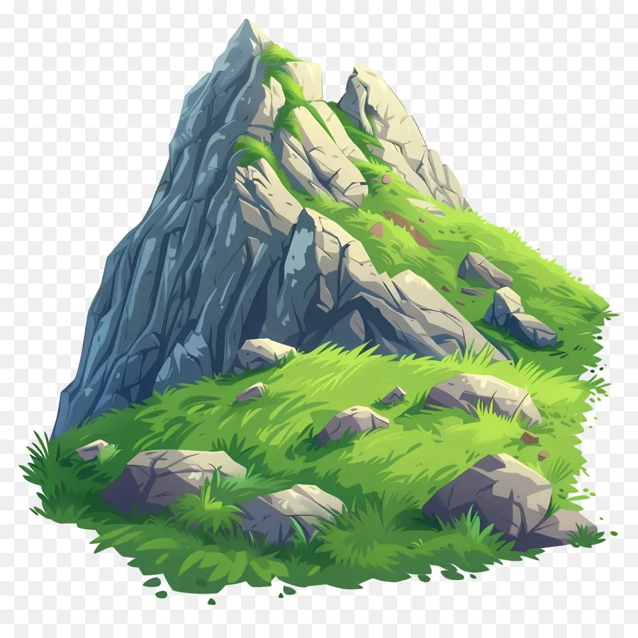 Herbe De Montagne，Sommet De La Montagne PNG