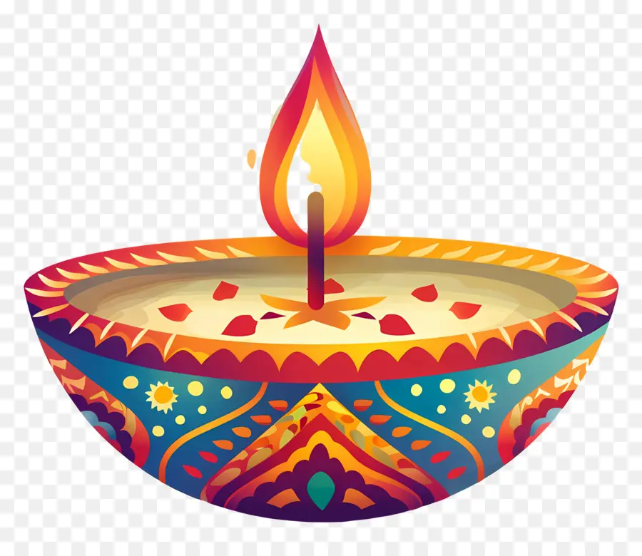 Diwali Diya，Lampe à Huile Décorative PNG