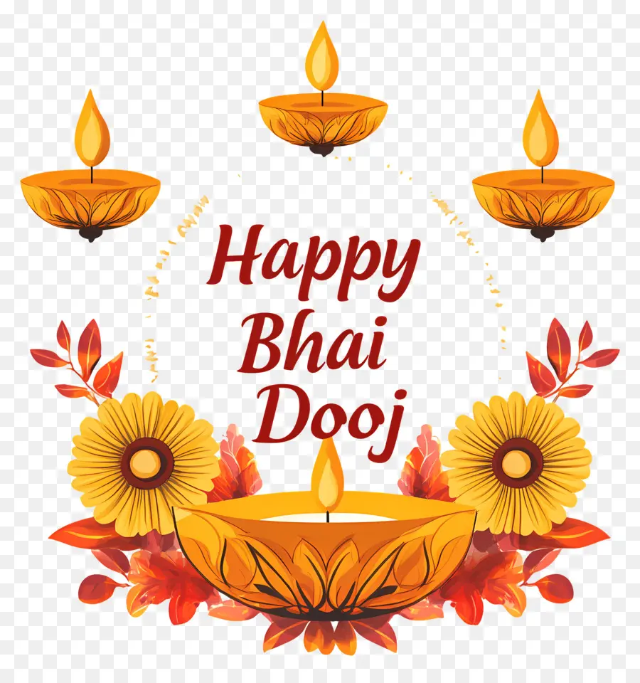 Joyeux Bhai Dooj，Texte Joyeux Bhai Dooj PNG