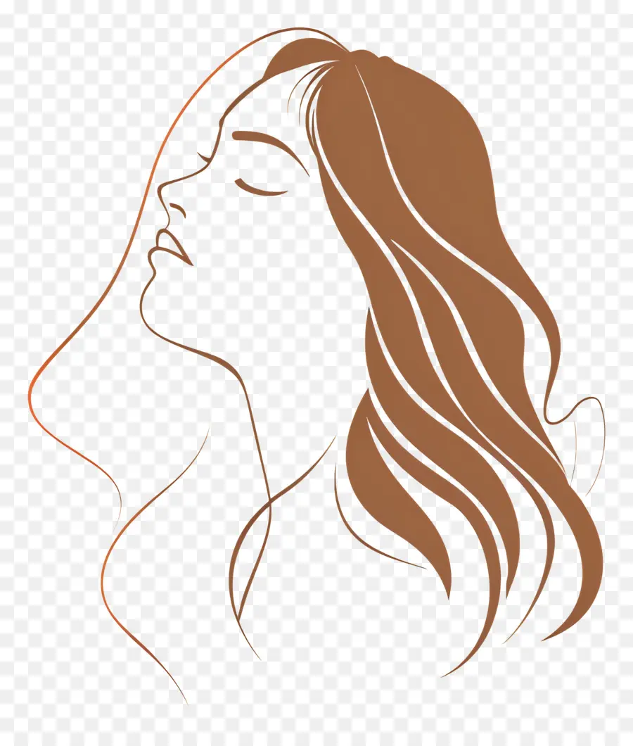 Logo De Fille，Femme Silhouette PNG