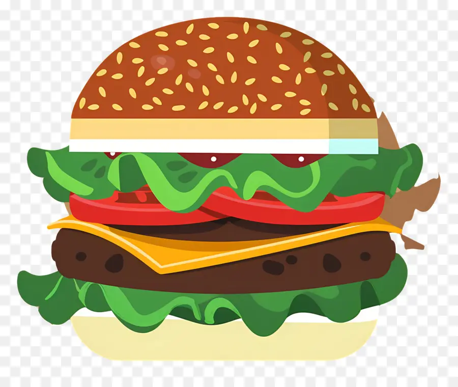 Burger Juteux，Burger Avec Des Couches PNG